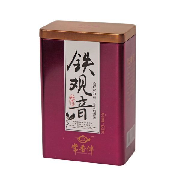 铁观音60g铁盒包装
